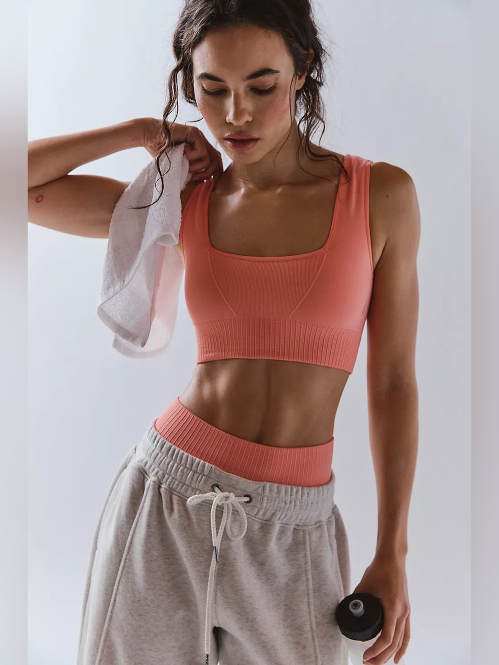 Free People Good Karma Square-Neck Bra in Fruit Punch (XS/S)
